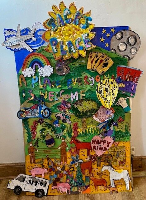 Visual art piece created by Jacks Place and Spare Room Arts