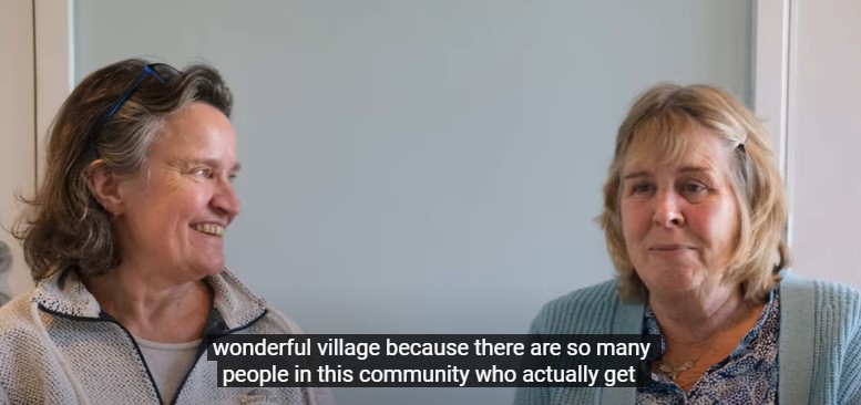 An image of residents who attend the community coffee on the close