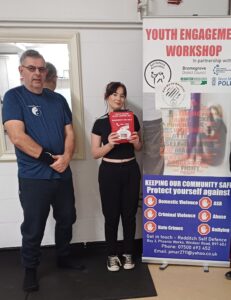 Tilly Mcgann at Youth Partnership Boxing initiative