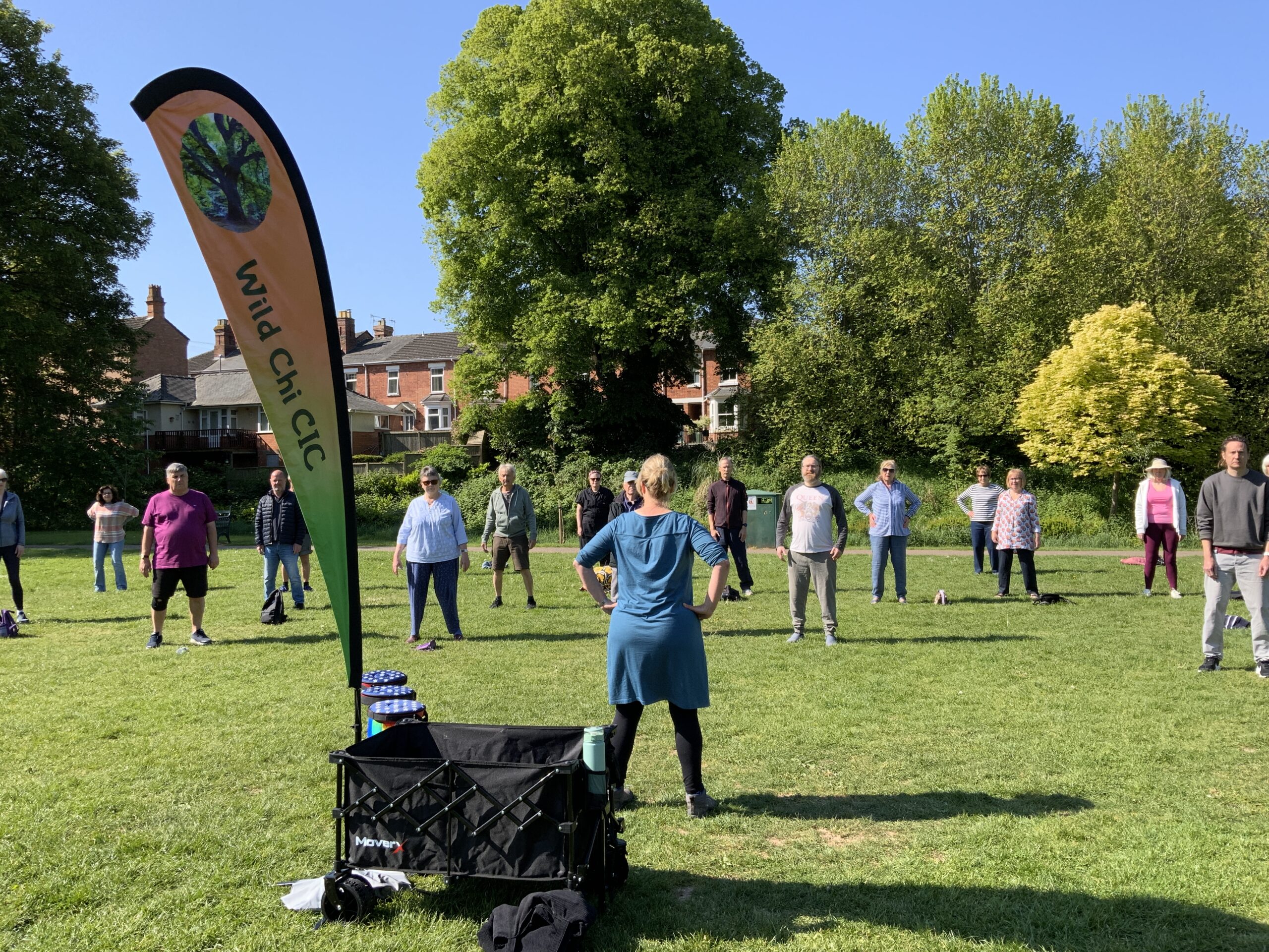 a photo of a wild chi cic session in the park