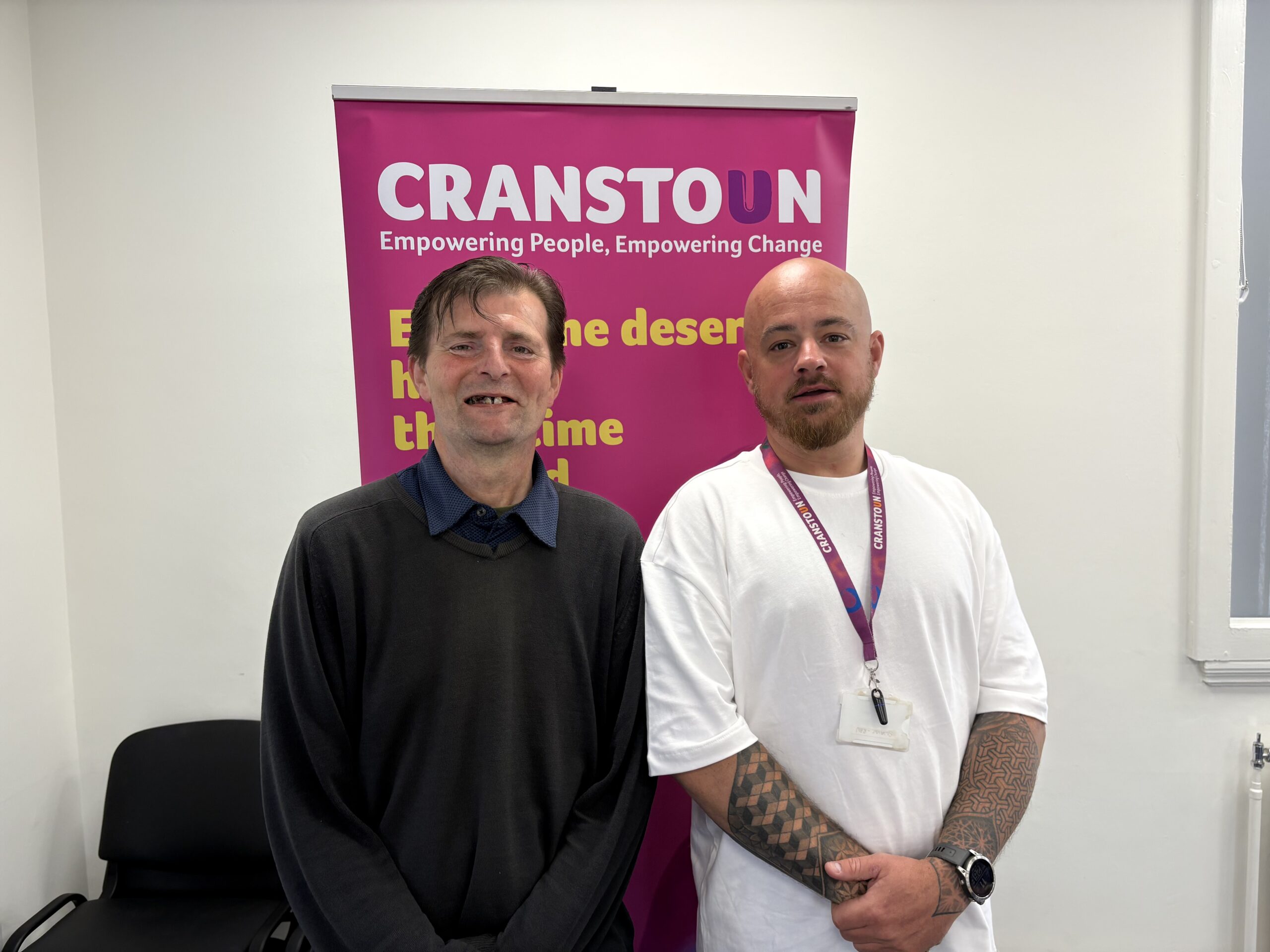 Gavin and Alex from Cranstoun Worcestershire